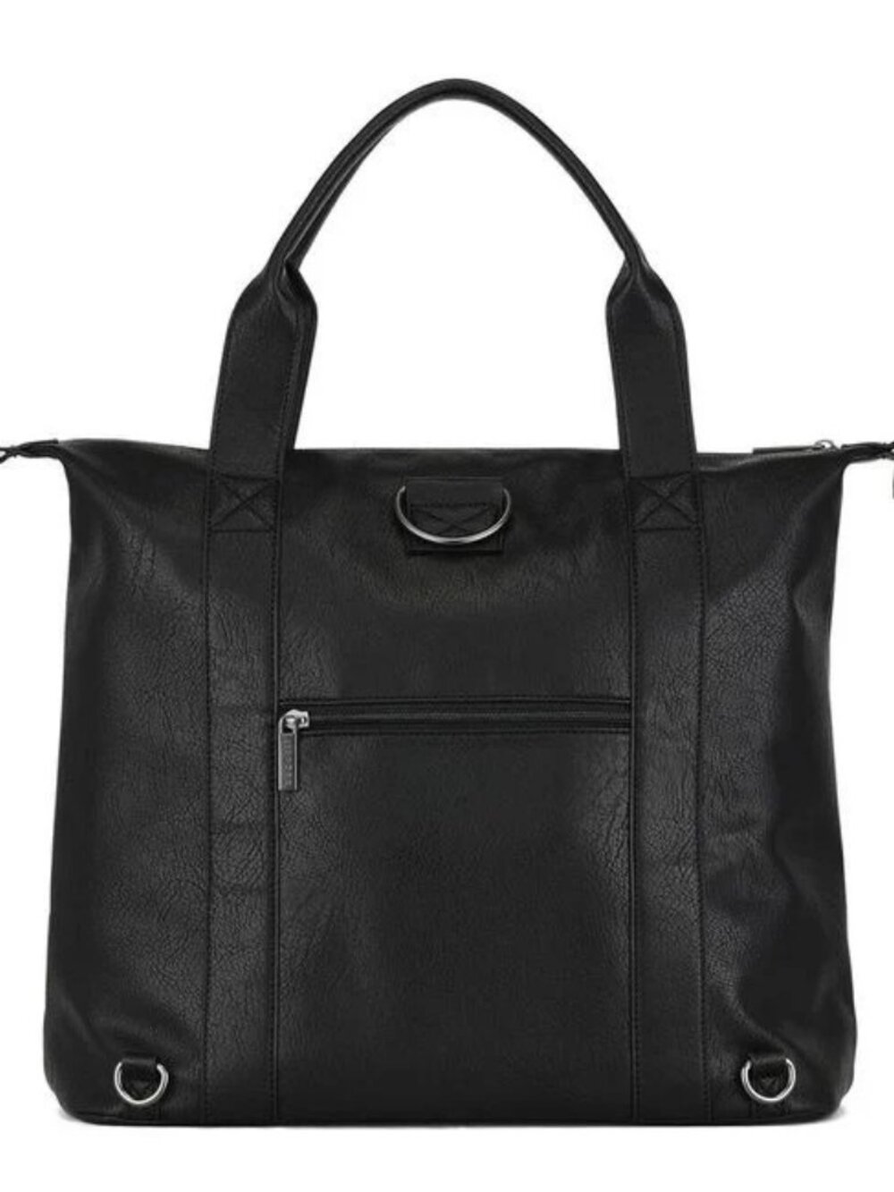 NWT Palermo large Tote Bag Bugatti Black Double Zip Padded Tech Pouch Backpack